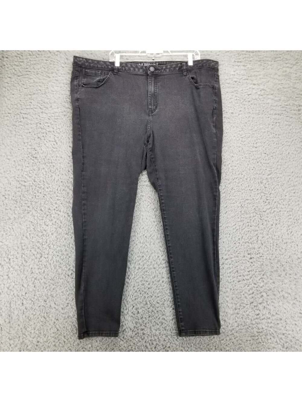 Lane Bryant Jeans Womens Plus 24 Black Super Stretch Skinny Denim